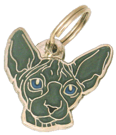 Sphynx azul, olhos azuis - pet ID tag, dog ID tags, pet tags, personalized pet tags MjavHov - engraved pet tags online